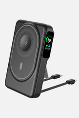 F52 Magnetic Power Bank with Dual Built-in Cables and TFT Digital Display 2