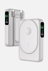 F52 Magnetic Power Bank with Dual Built-in Cables and TFT Digital Display 2