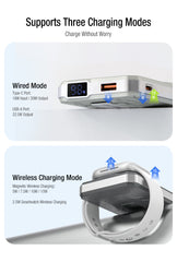 H1 3 in 1 Magnetic Wireless Charger Dark-Grey