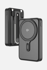 LP002FX Magnetic Power Bank with Dual Built in Cables and LED Digital Display
