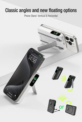 F52 Power Bank Built-in Cables TFT Digital Display wireless charge 10000mAh