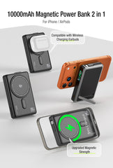 LP013 10000mAh magnetic power bank 35W quick charge qi2.0