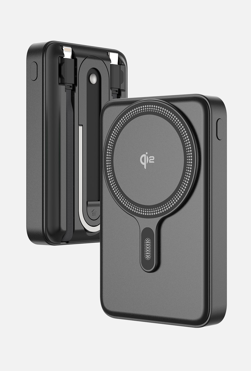 LP002FX Magnetic Power Bank with Dual Built in Cables and LEC Digital Display