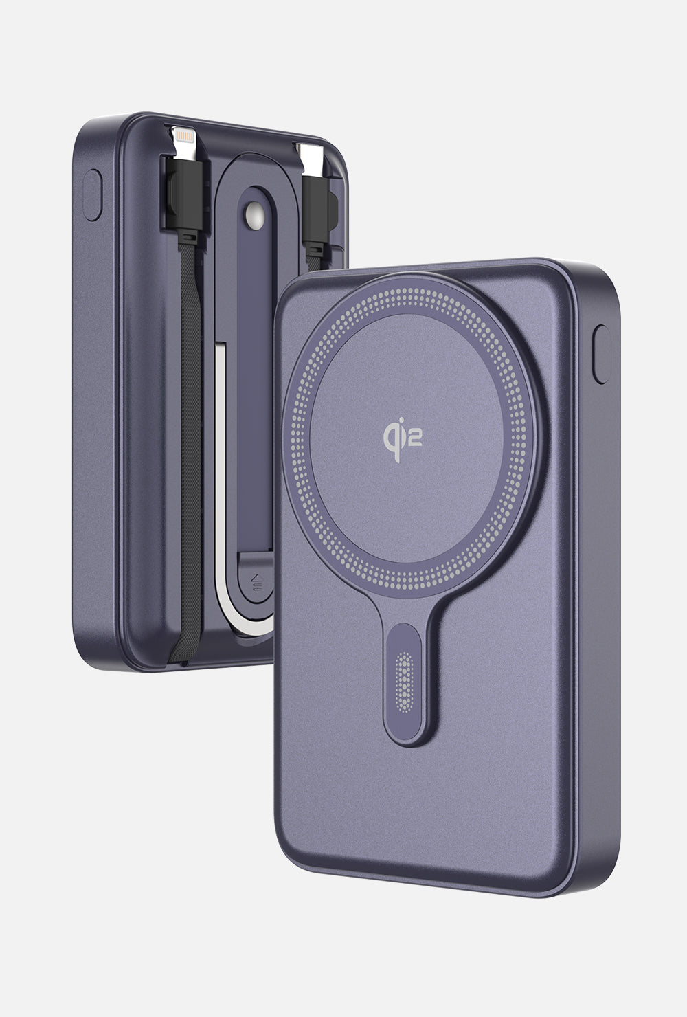 LP002FX Magnetic Power Bank with Dual Built in Cables and LED Digital Display