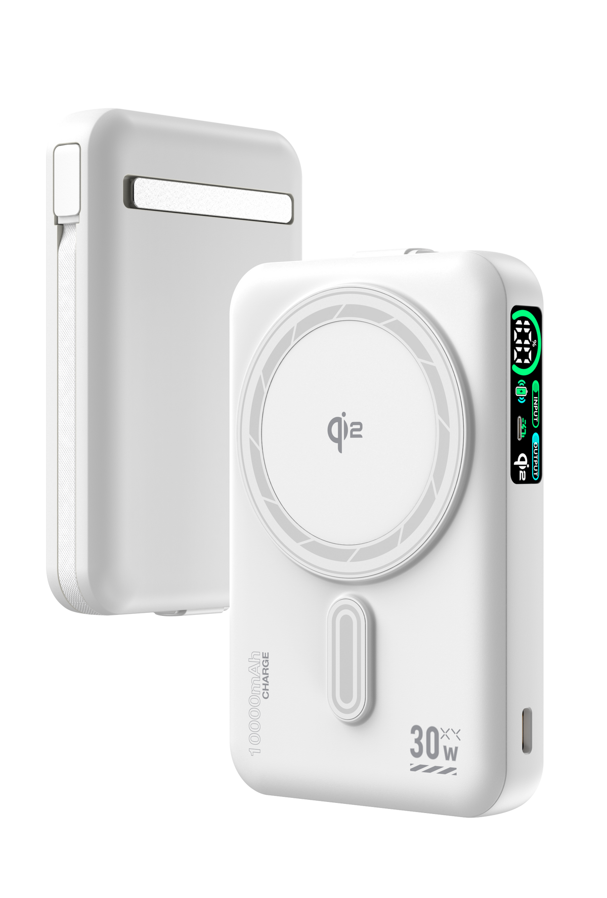 LP015 30W quick charge 10000mAh magsafe 15W built in cable